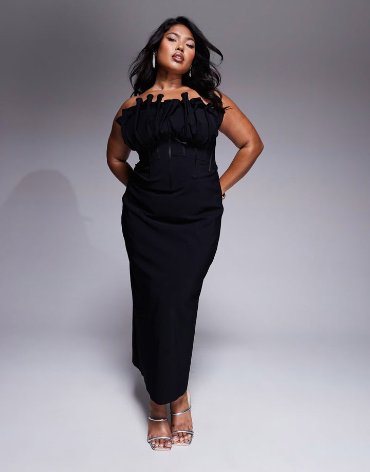 Rochie maxi ASOS, negru