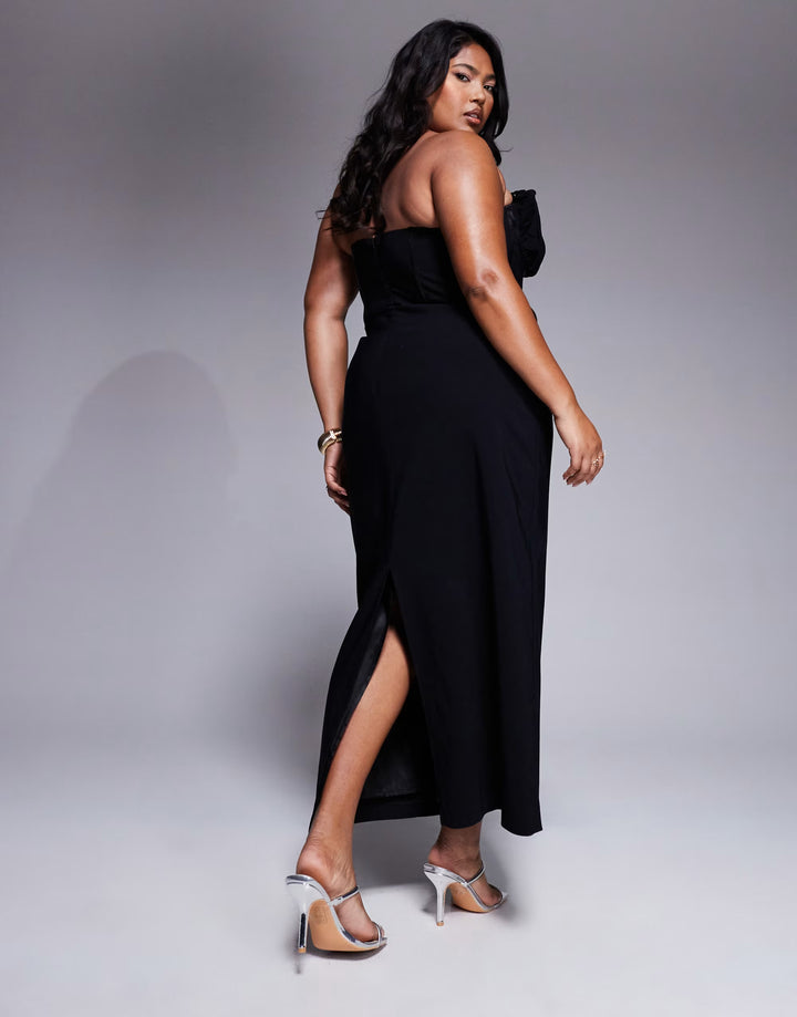 Rochie maxi ASOS, negru