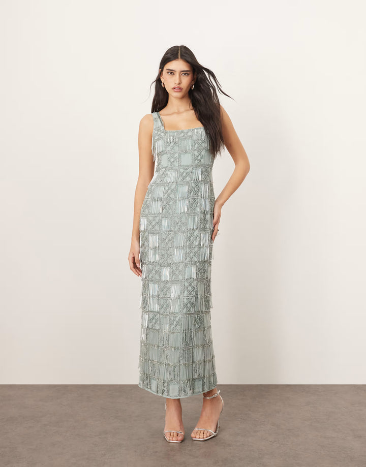 Rochie de ocazie ASOS, verde