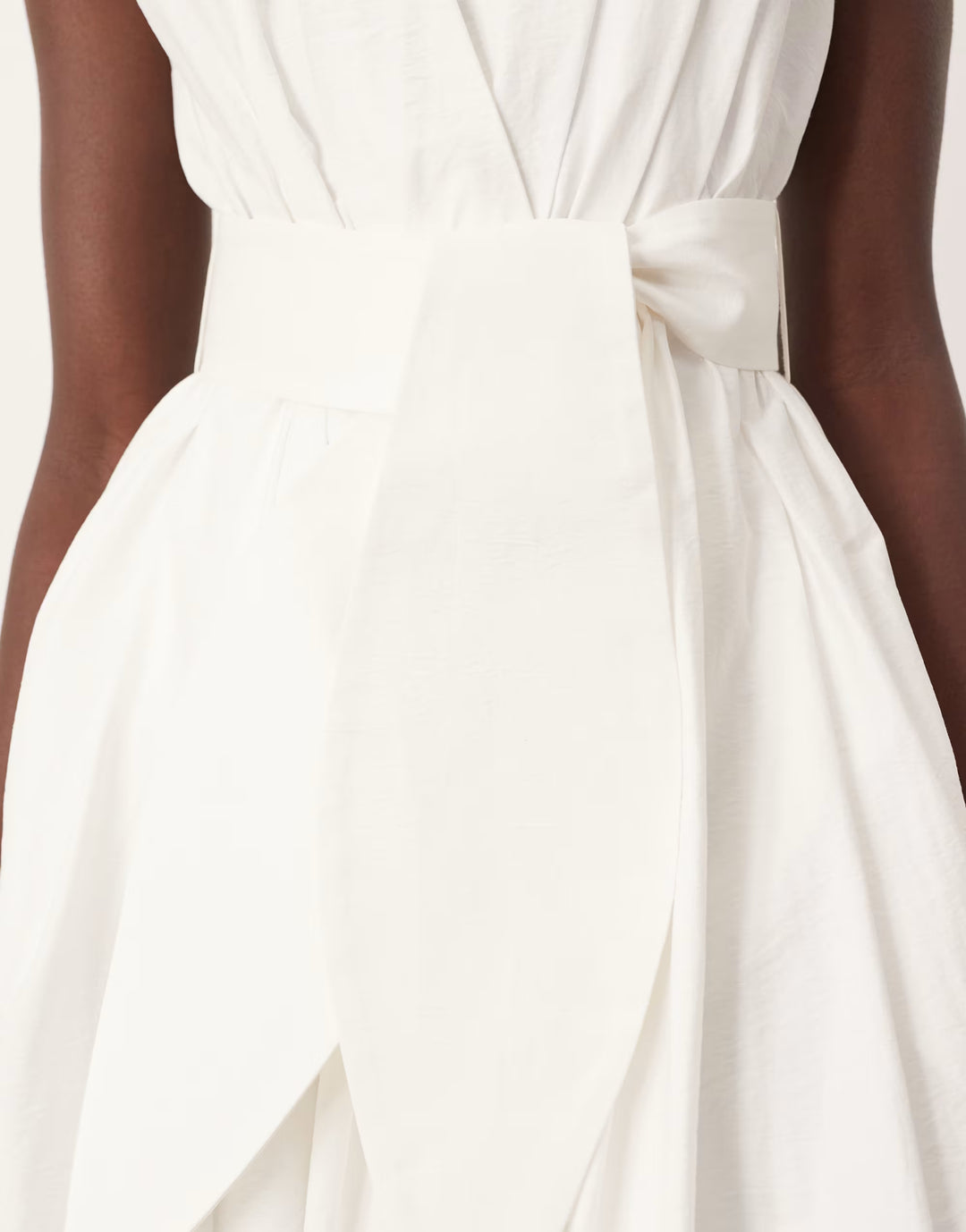 Rochie midi ASOS, alb