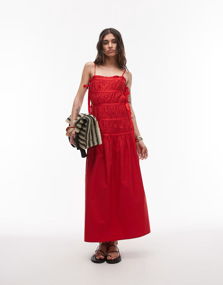 Rochie maxi ASOS, roșu
