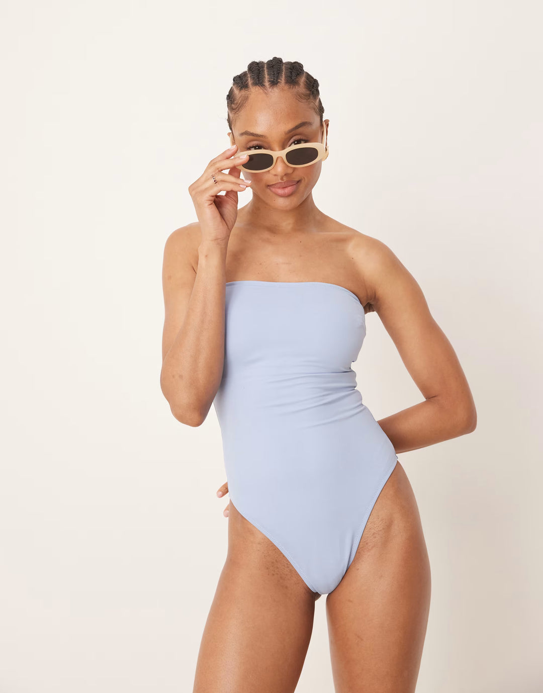 Costum de baie întreg ASOS, albastru