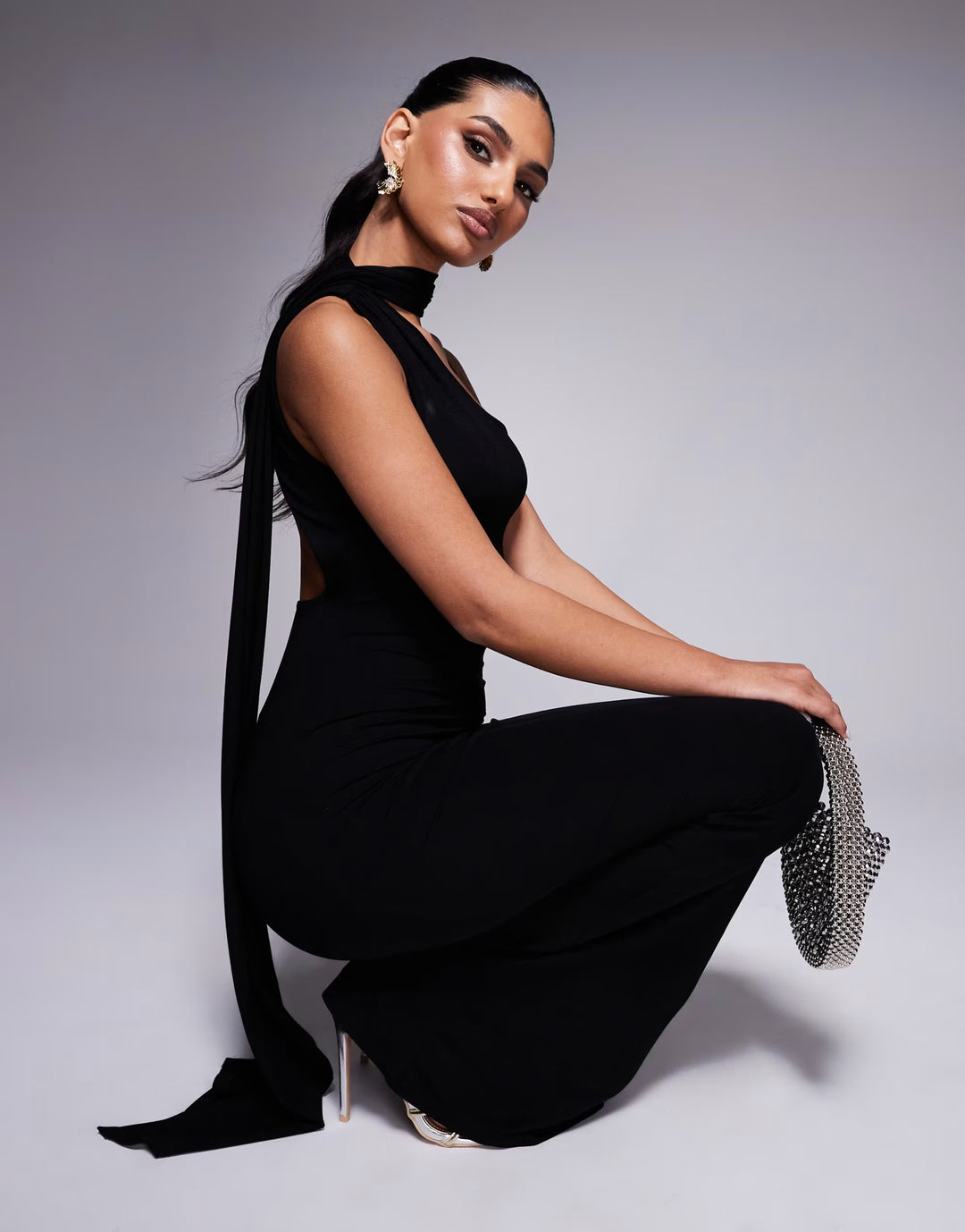 Rochie maxi ASOS, negru