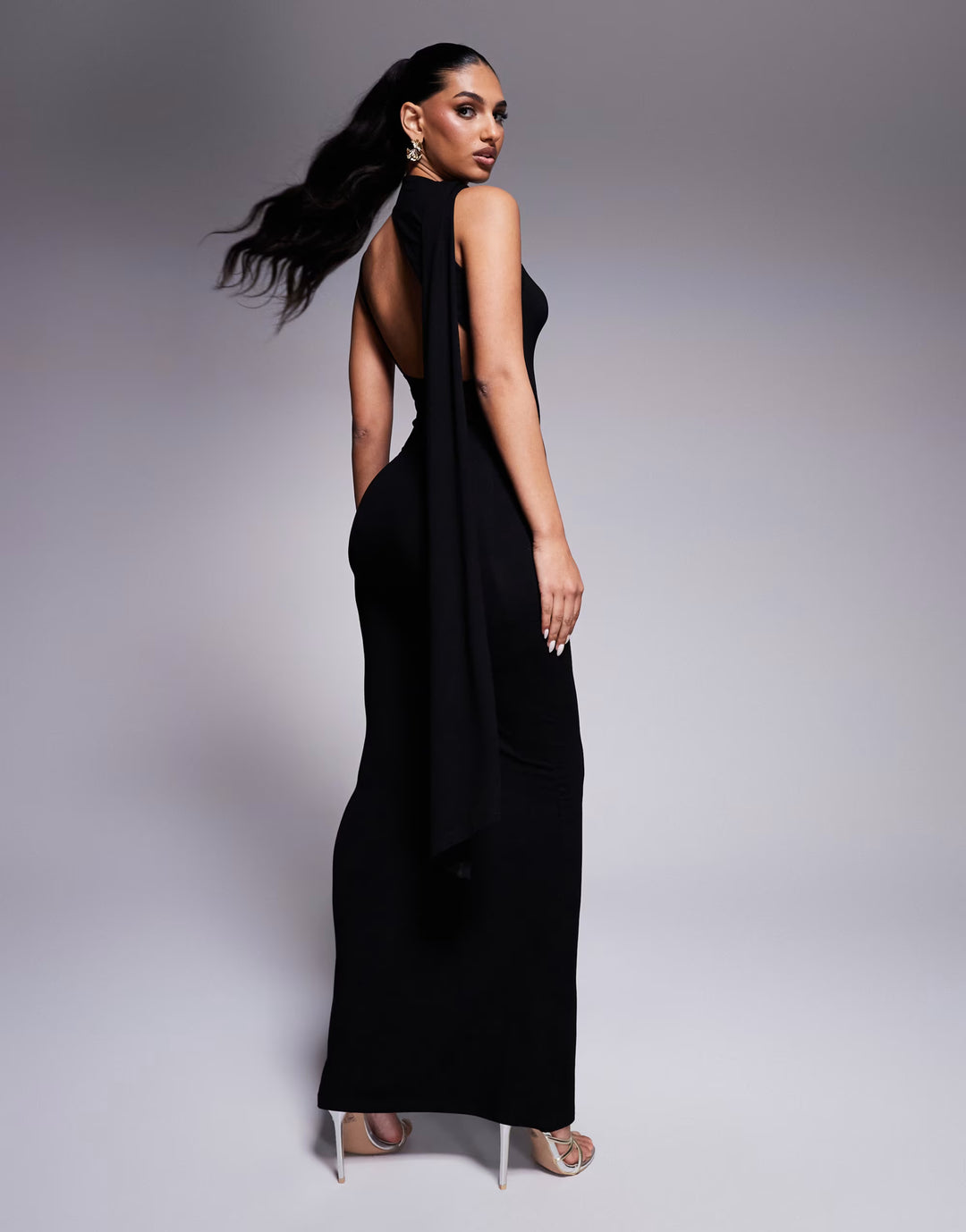 Rochie maxi ASOS, negru