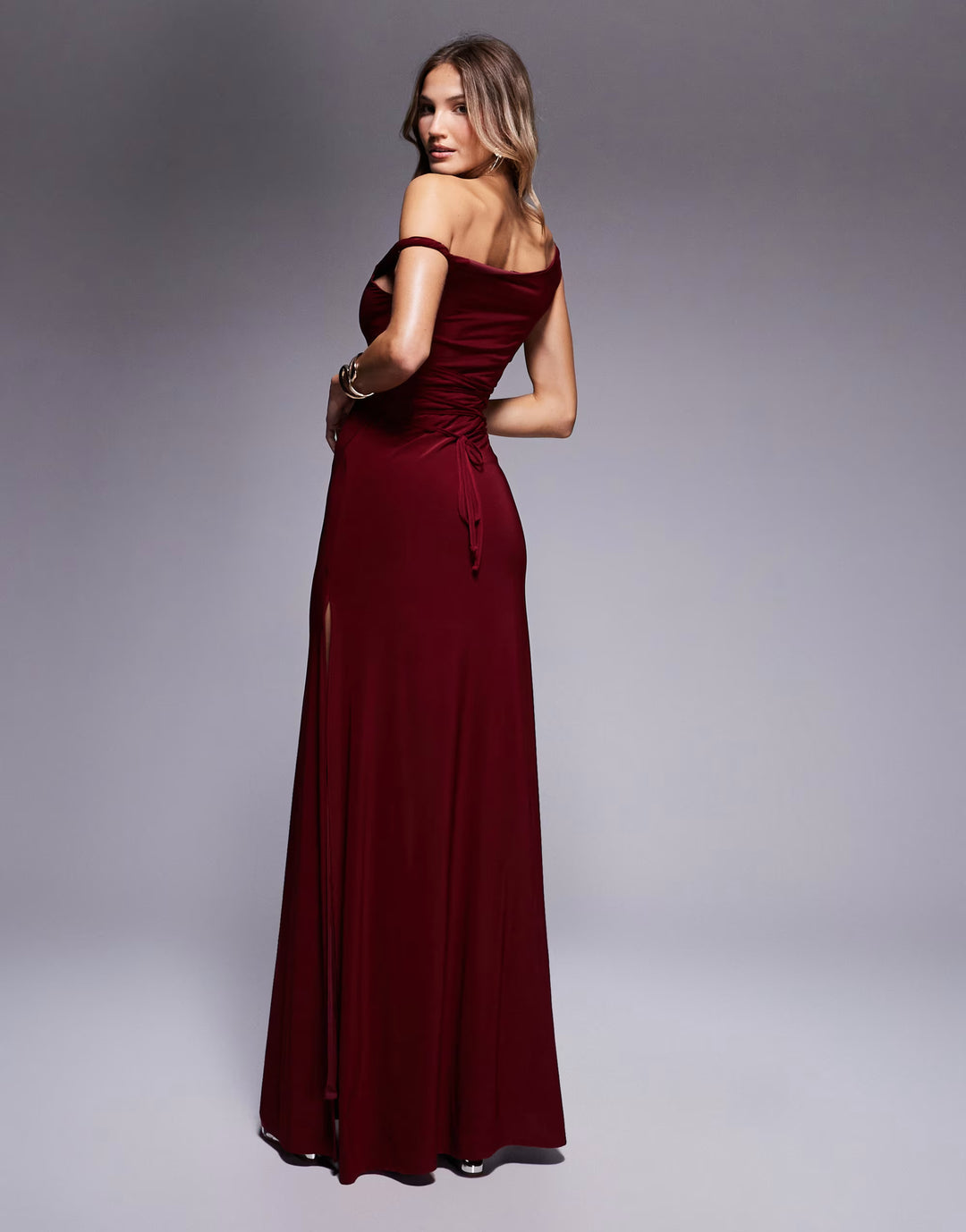 Rochie maxi ASOS, vișiniu