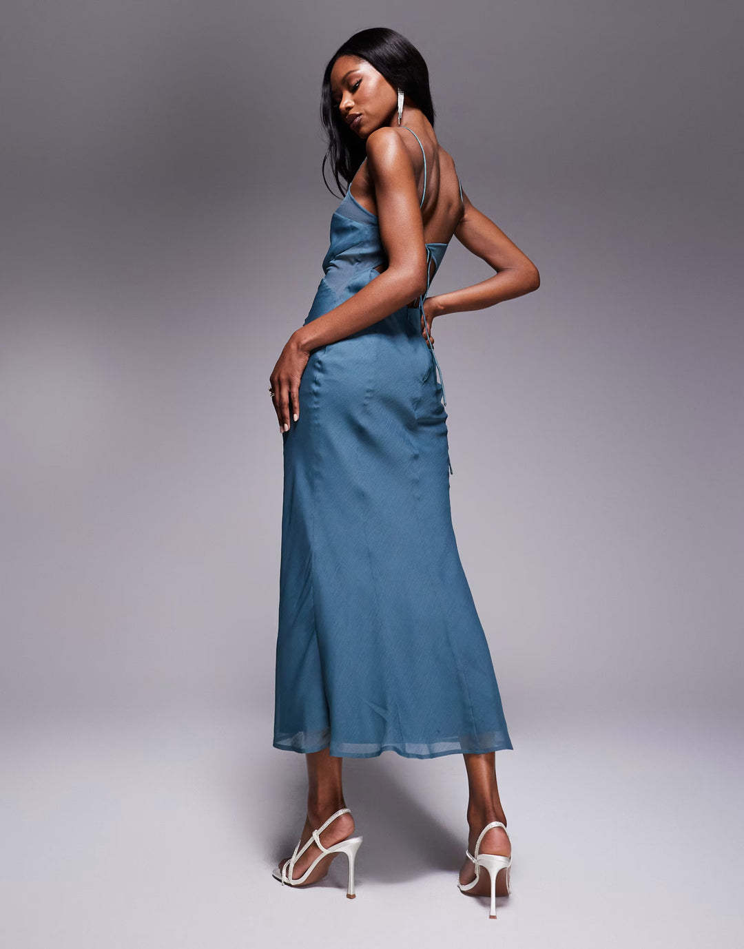 Rochie maxi ASOS, albastru