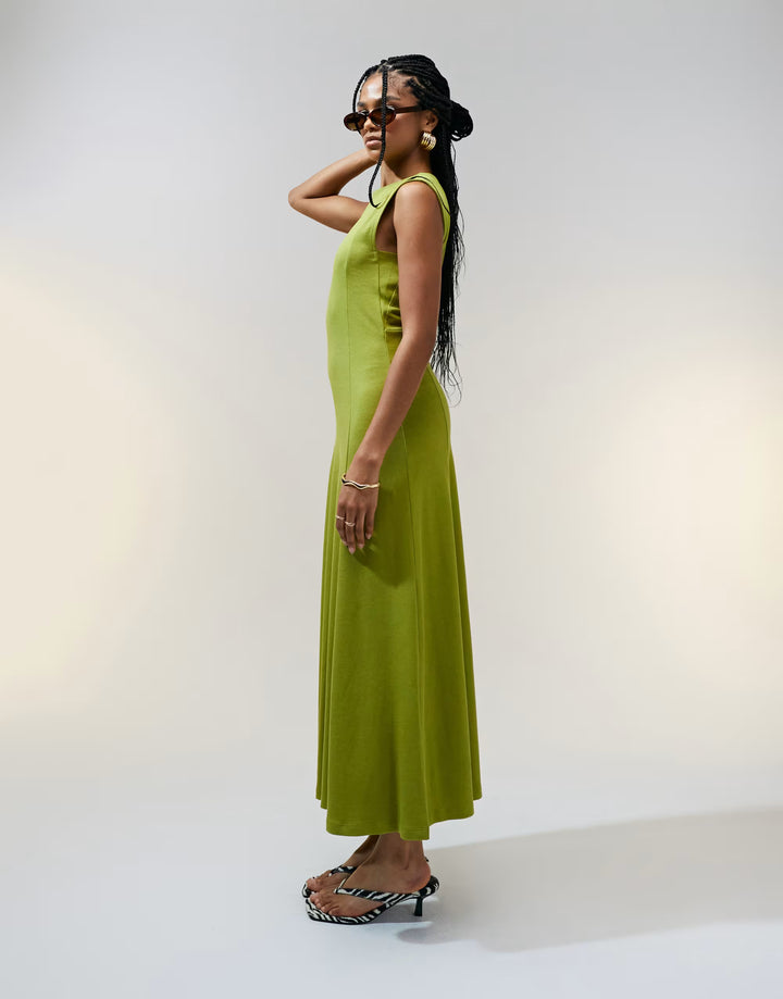 Rochie maxi ASOS, verde