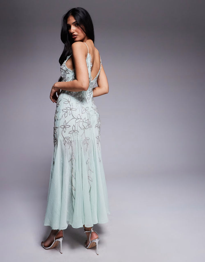 Rochie de ocazie Asos, verde