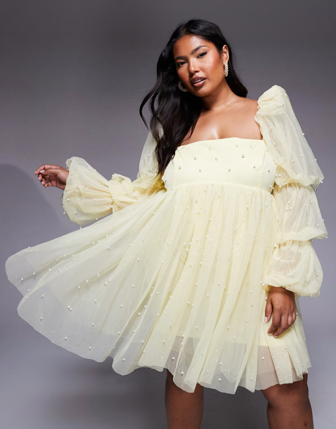 Rochie de ocazie Asos, galben