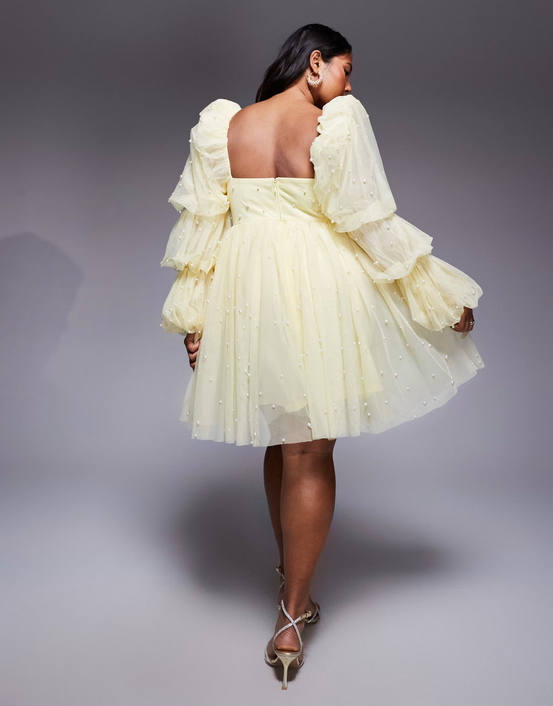 Rochie de ocazie Asos, galben