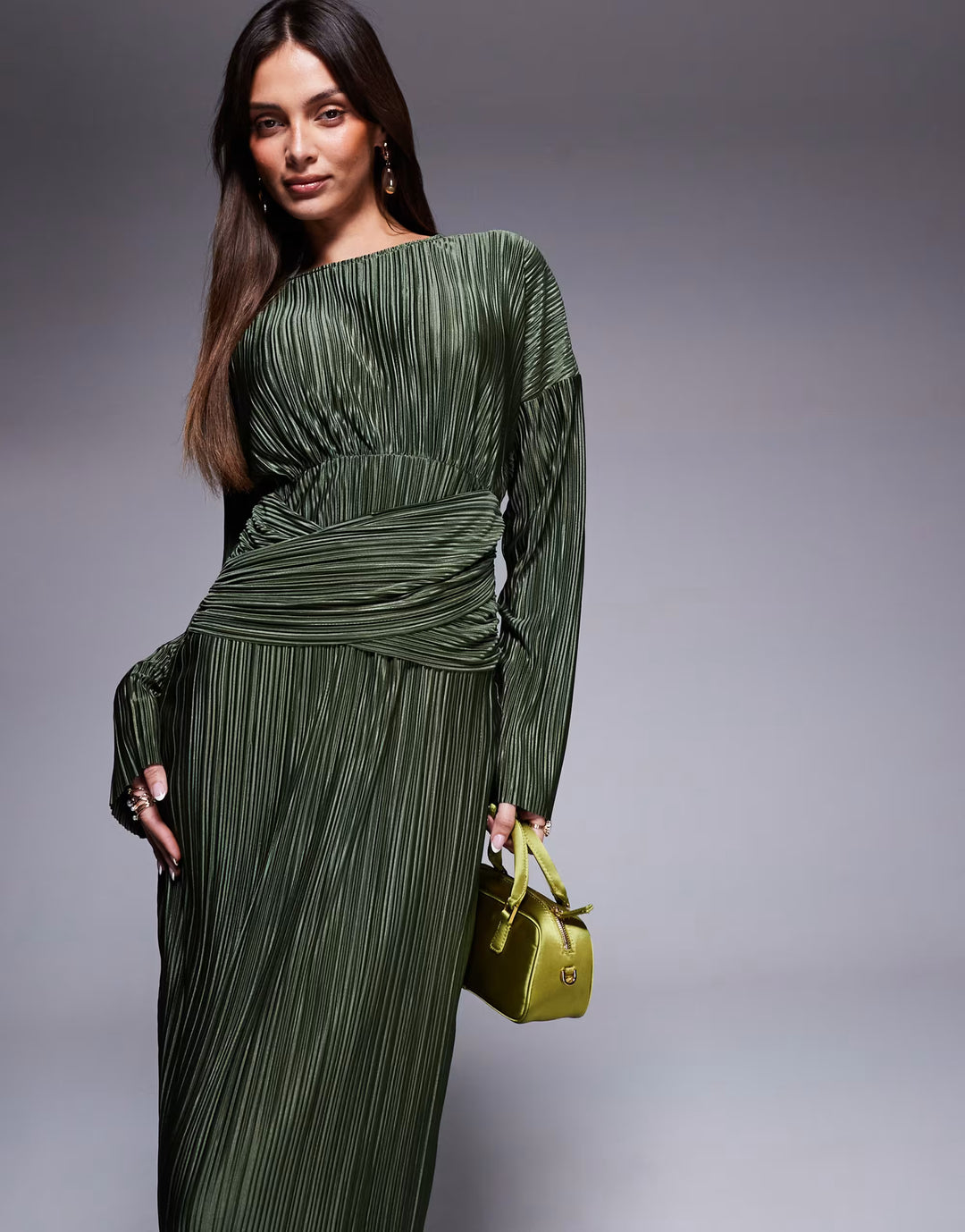 Rochie maxi ASOS, verde