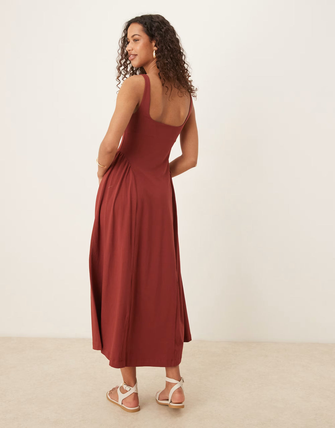Rochie maxi ASOS, maro