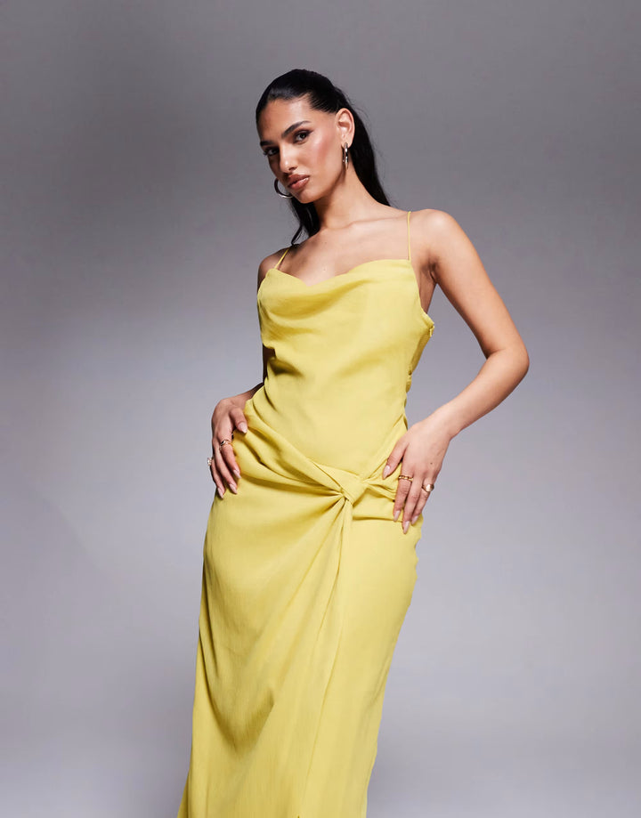 Rochie maxi ASOS, galben