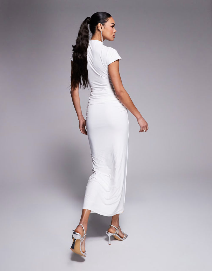 Rochie maxi KAIIA, alb