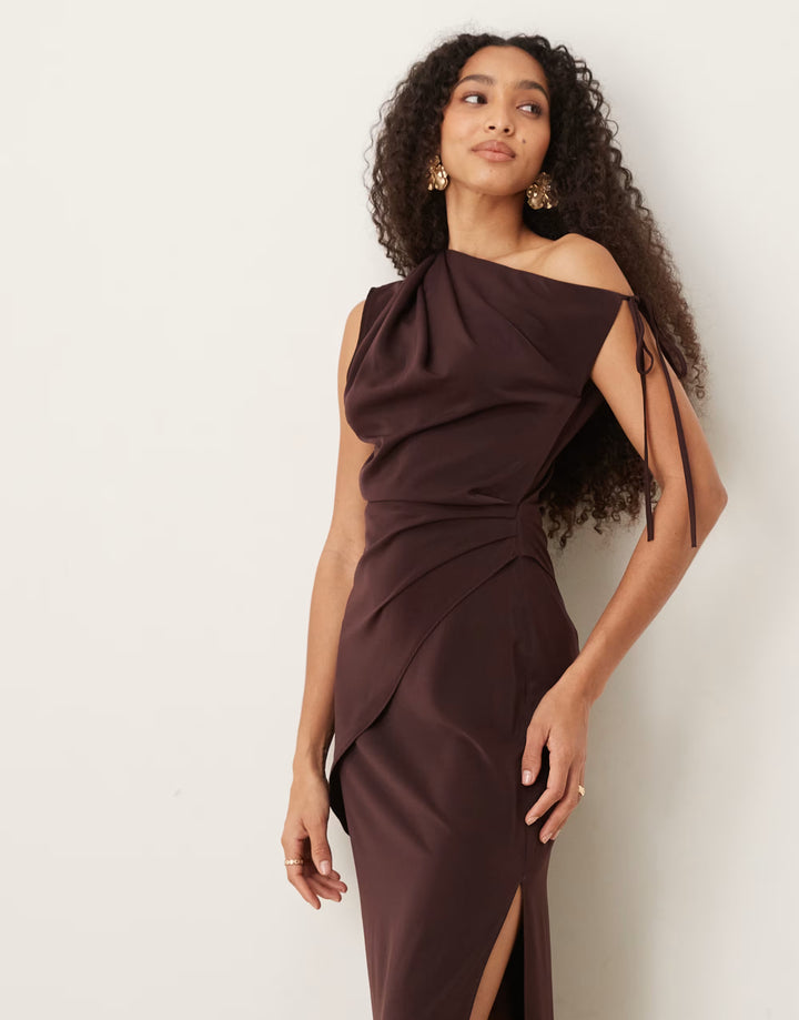 Rochie maxi ASOS, maro