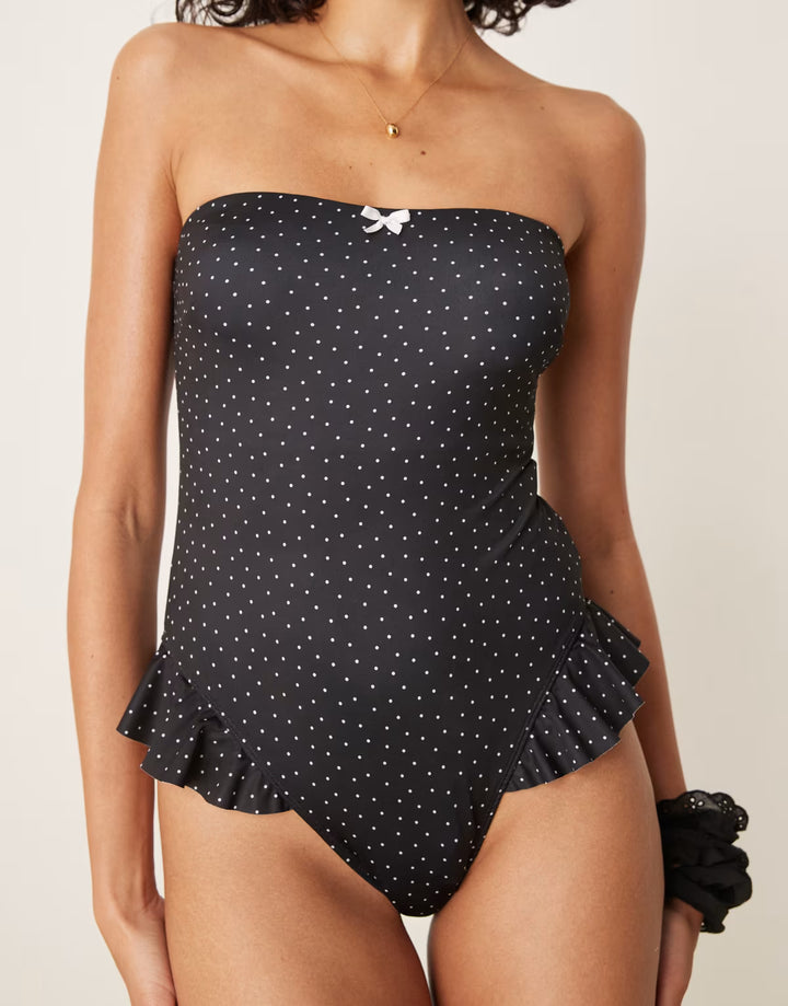 Costum de baie întreg ASOS, negru