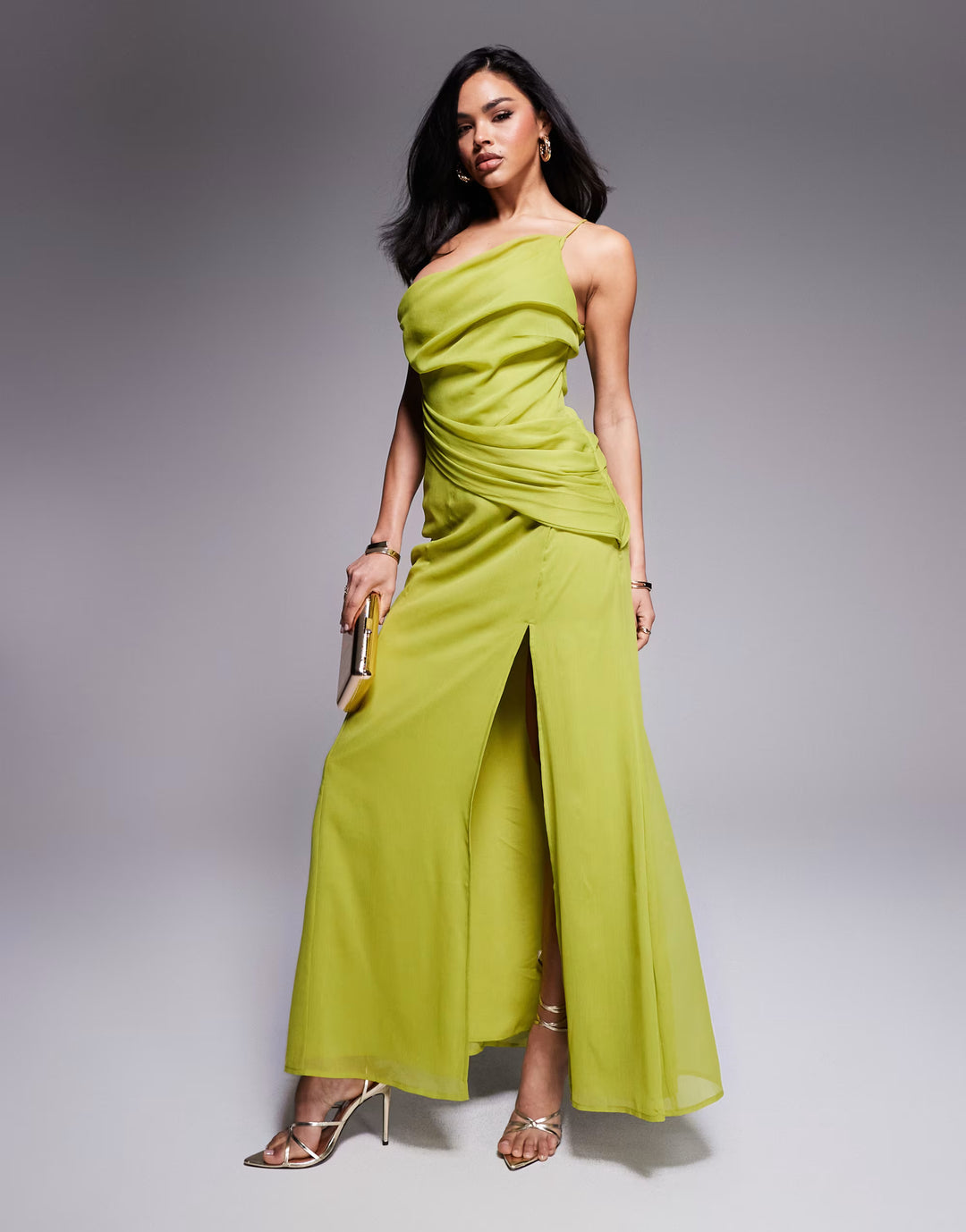 Rochie maxi ASOS, verde