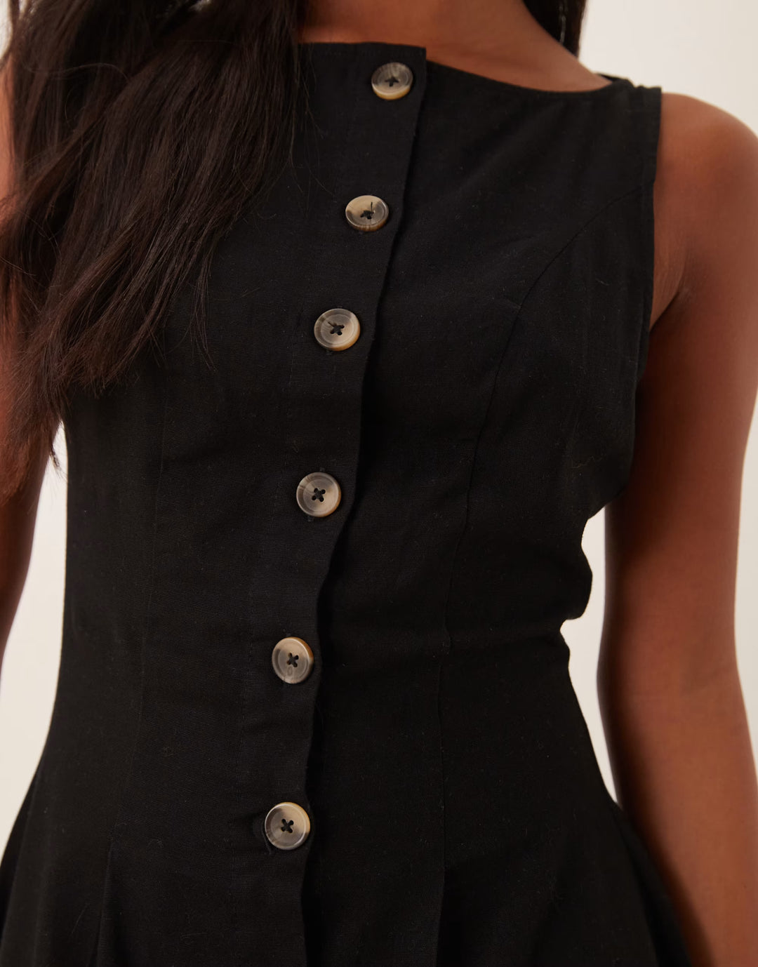 Rochie midi ASOS, negru