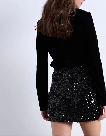 Fustă mini Topshop, negru