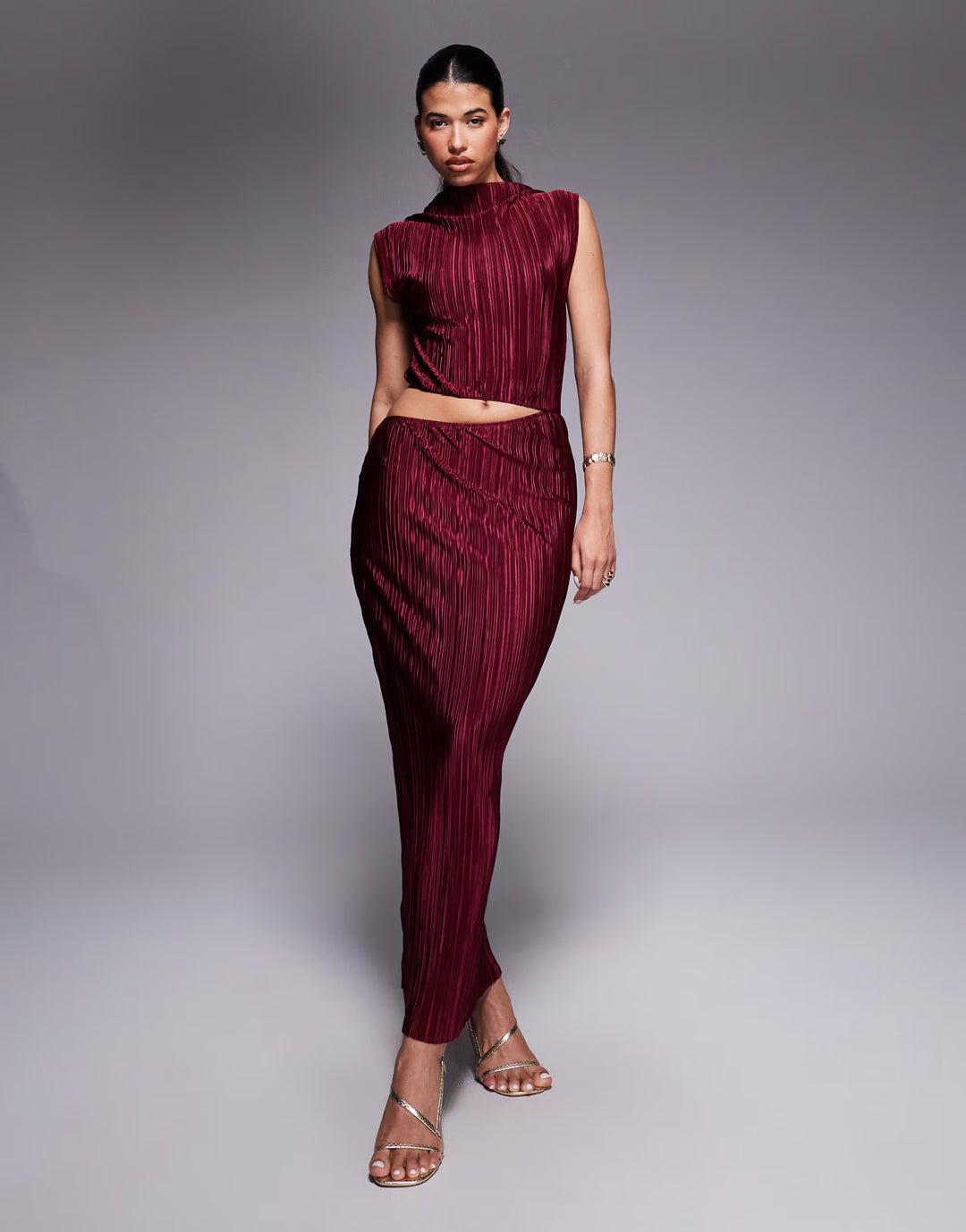 Rochie maxi ASOS, vișiniu