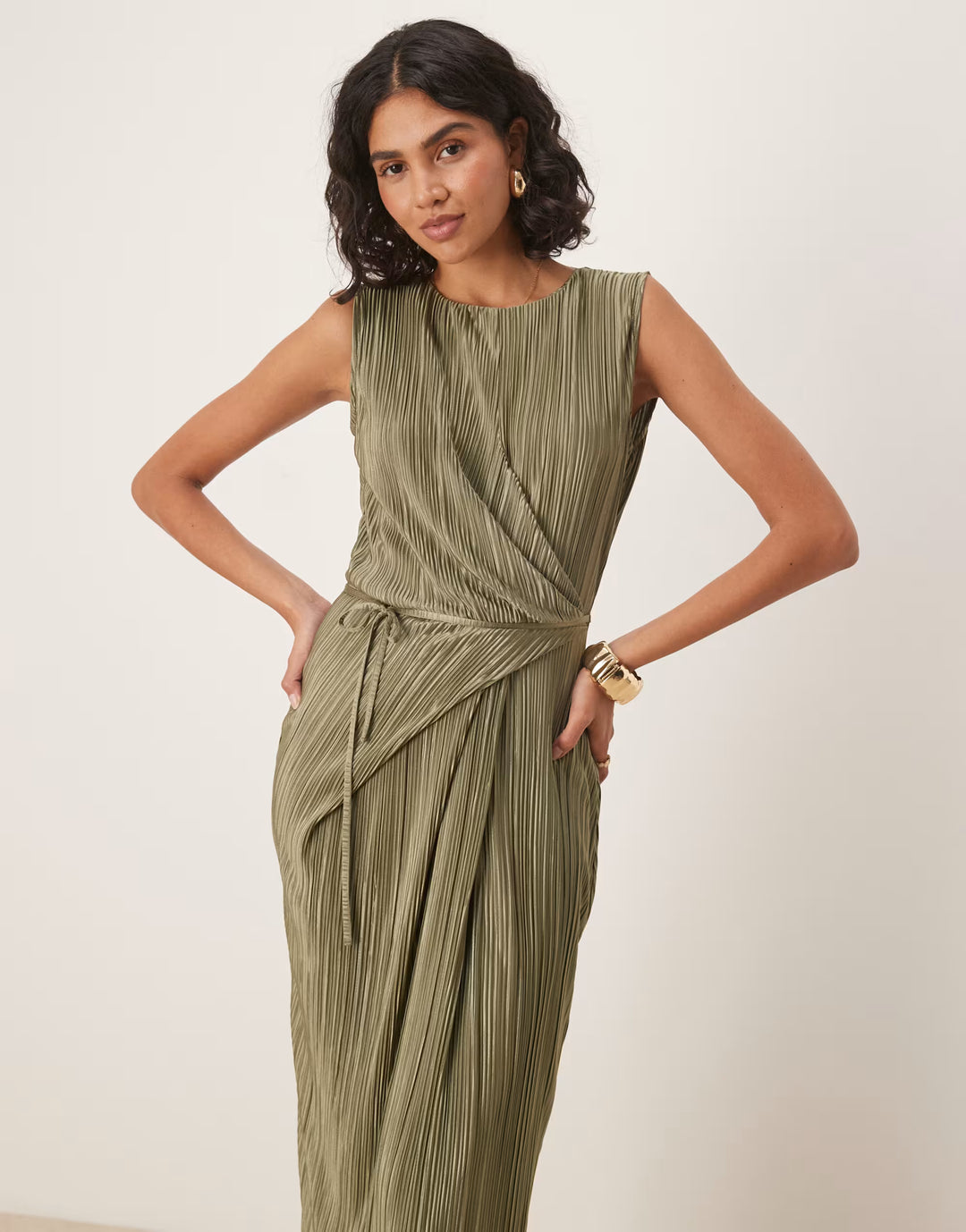 Rochie maxi ASOS, verde