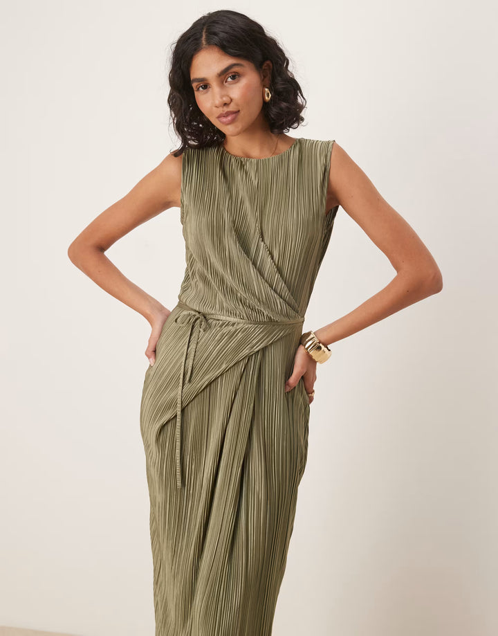 Rochie maxi ASOS, verde