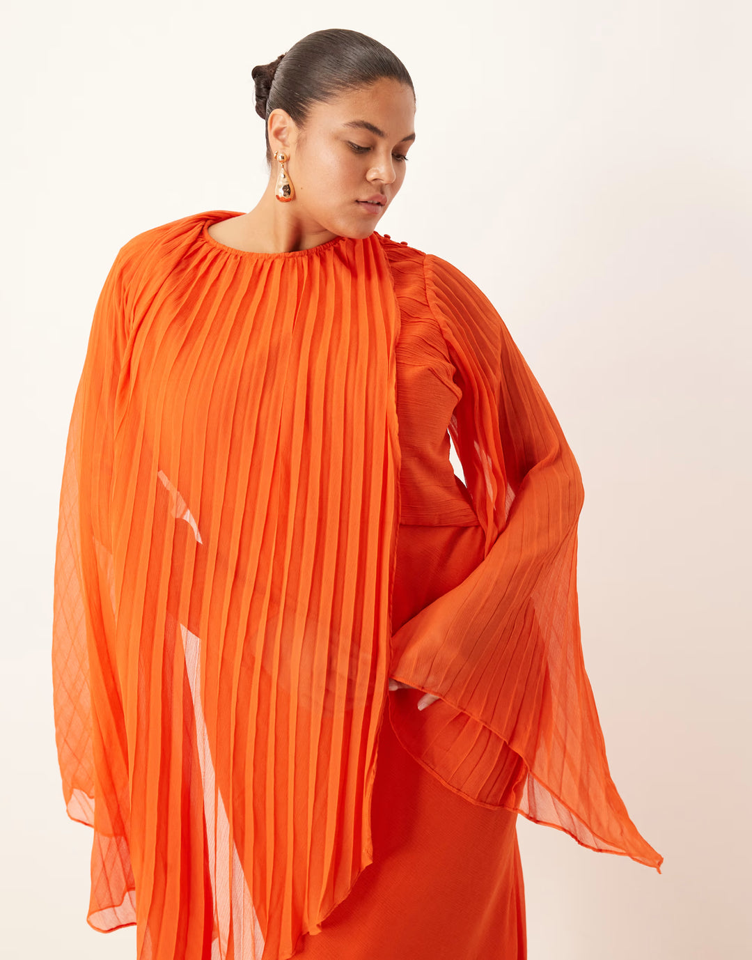 Rochie maxi ASOS, portocaliu