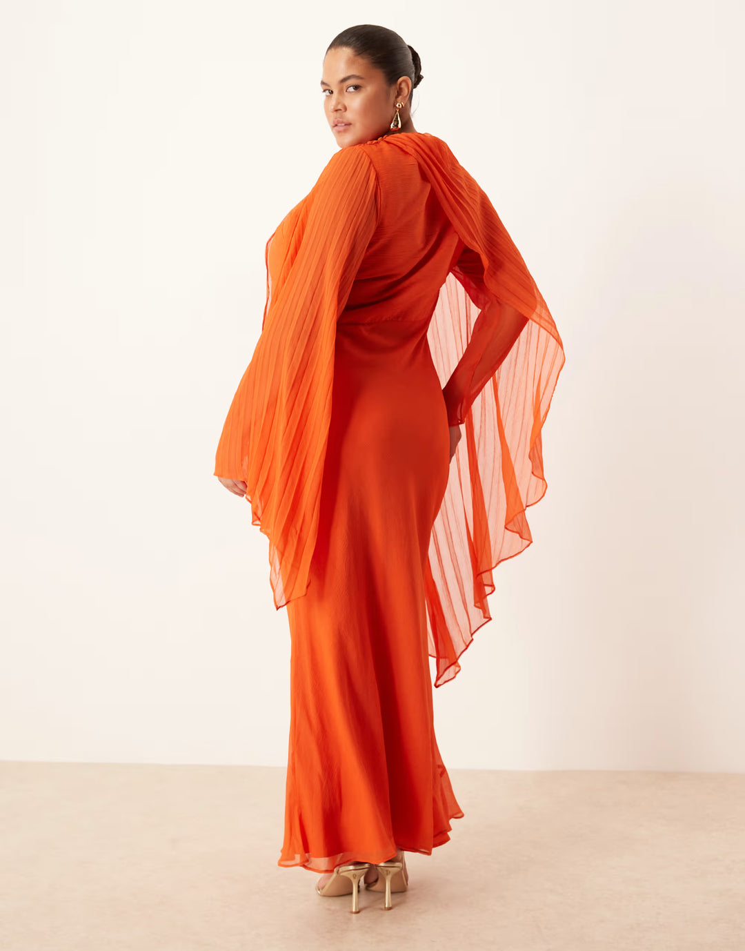 Rochie maxi ASOS, portocaliu