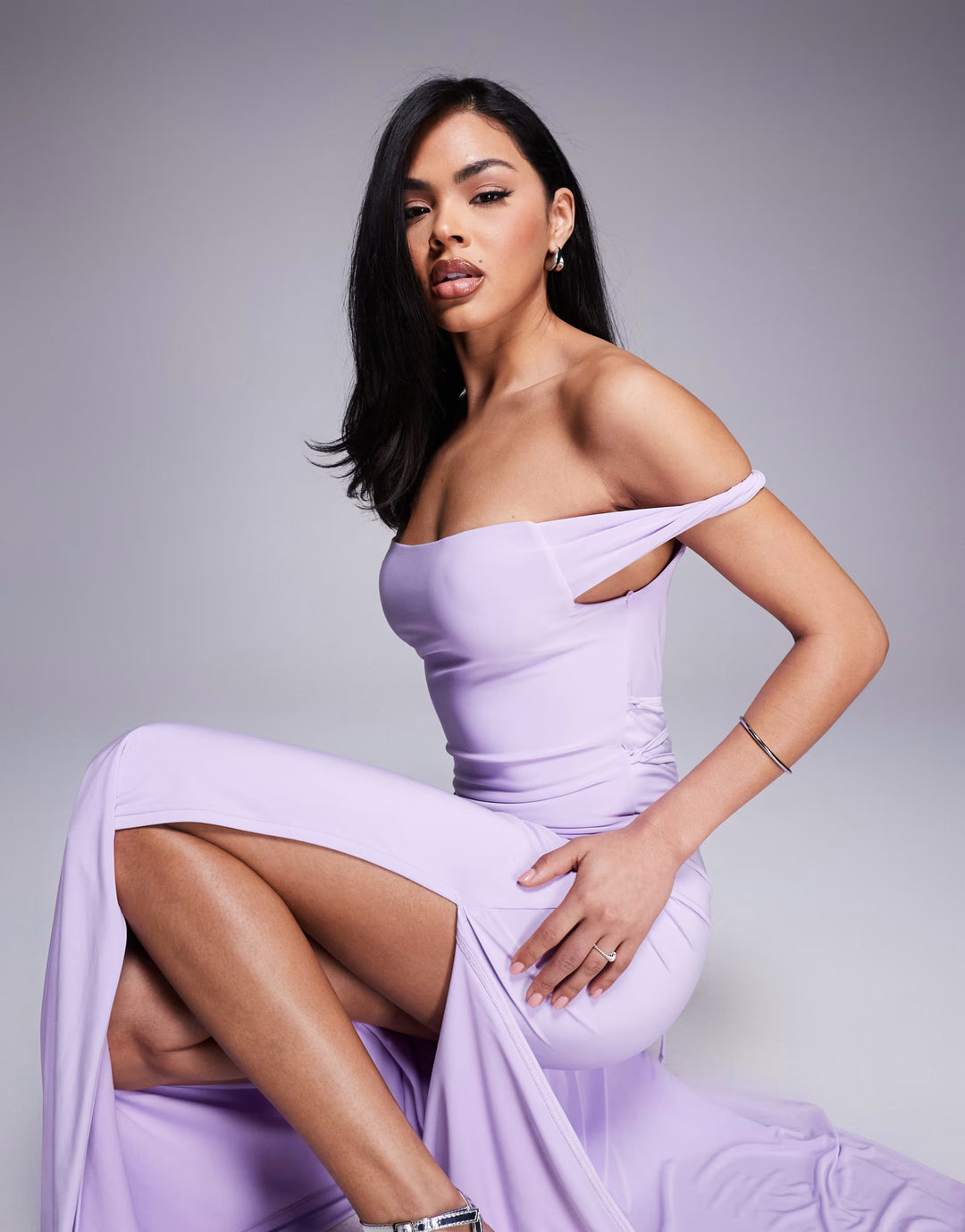 Rochie maxi ASOS, mov