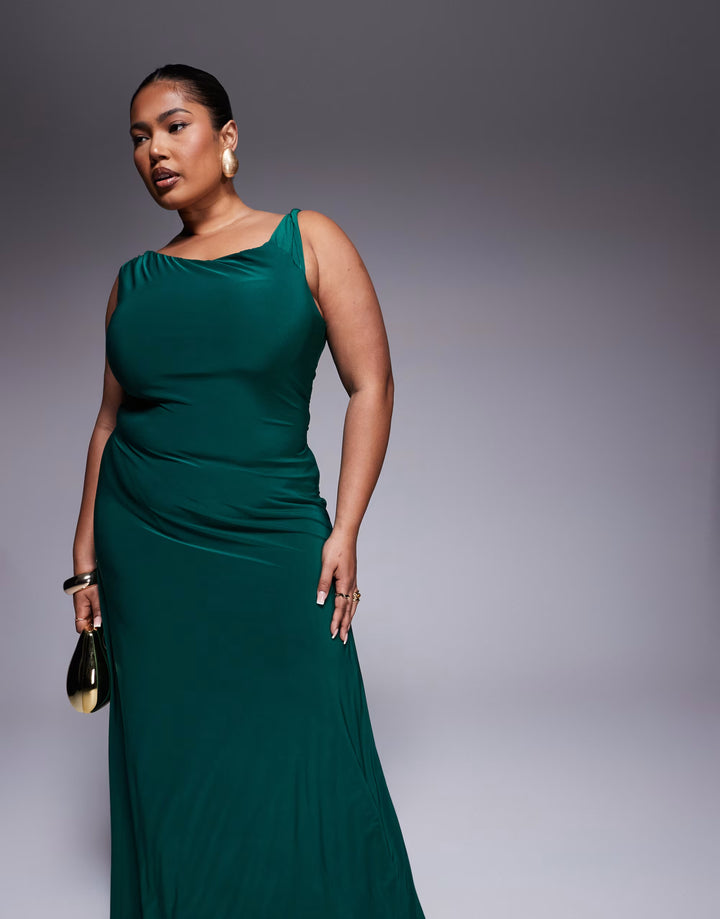 Rochie maxi ASOS, verde