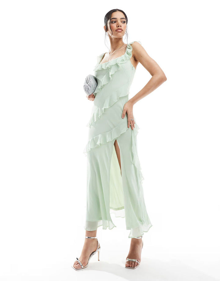 Rochie maxi NEW LOOK, verde
