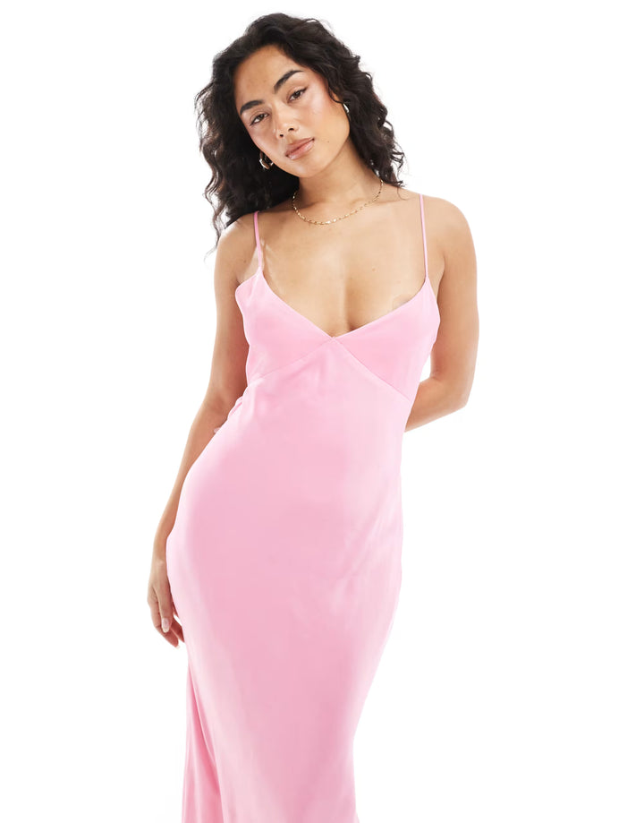Rochie maxi ASOS, roz