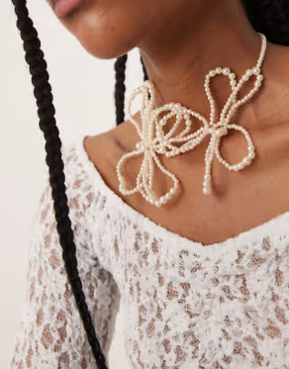 Colier ASOS, alb