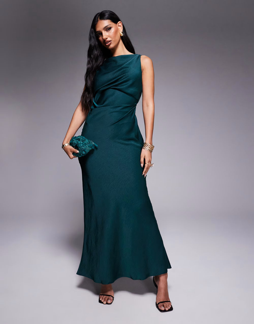 Rochie maxi ASOS,verde