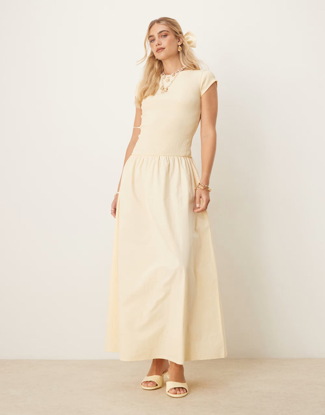 Rochie maxi ASOS, galben