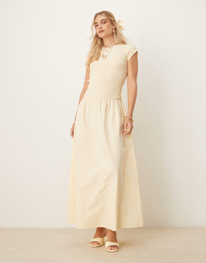 Rochie maxi ASOS, galben