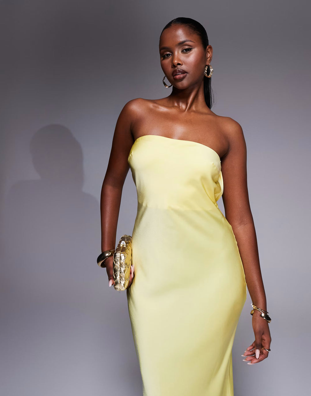 Rochie maxi ASOS, galben