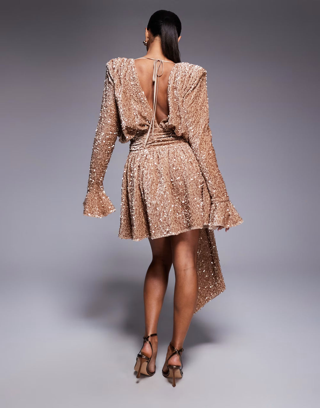 Rochie de ocazie ASOS, bej