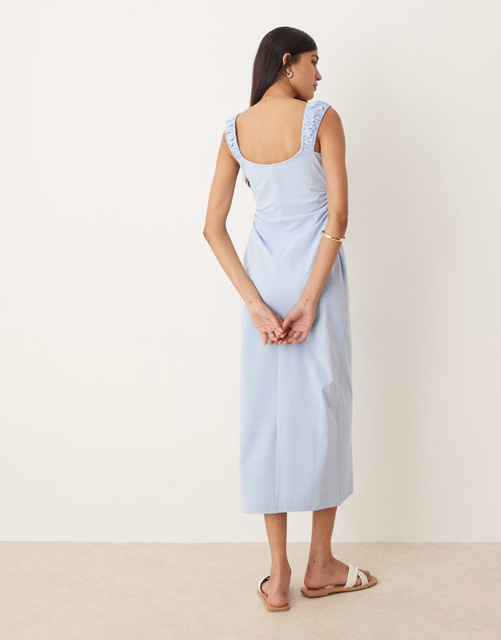 Rochie maxi ASOS, albastru