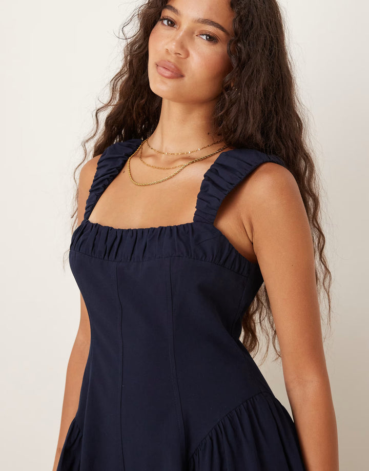 Rochie maxi ASOS, albastru