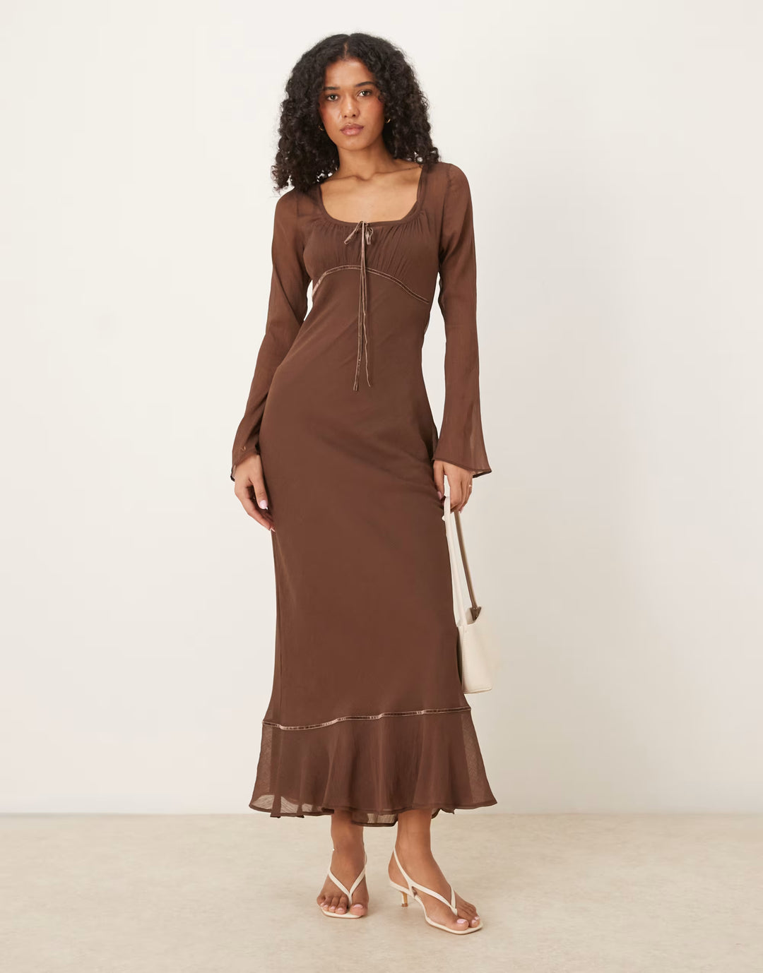 Rochie maxi ASOS, maro