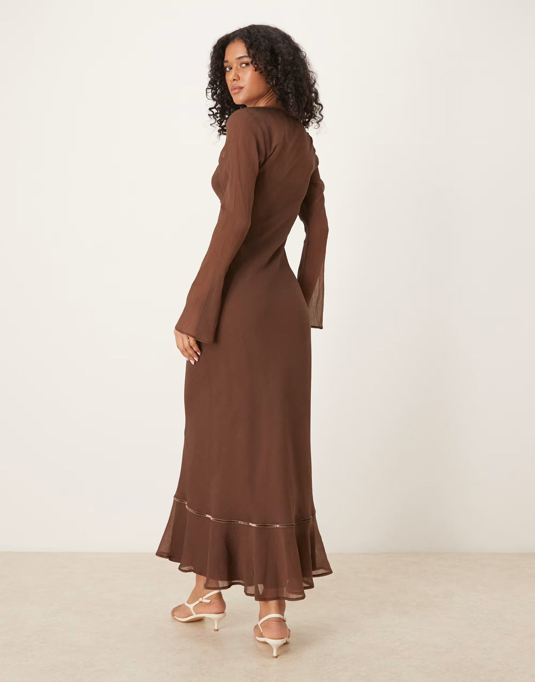 Rochie maxi ASOS, maro