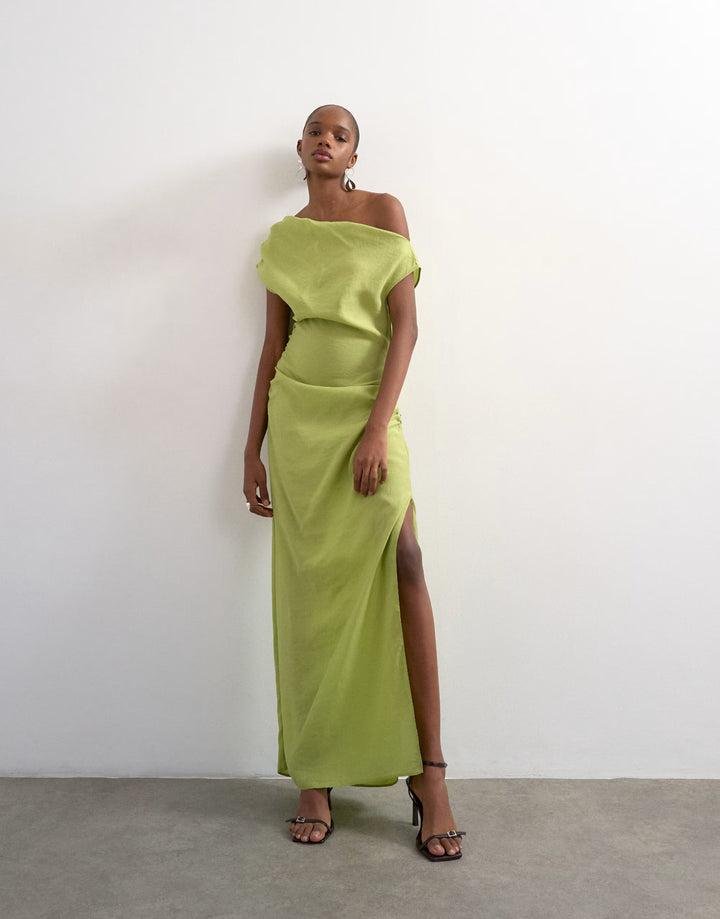 Rochie maxi TOPSHOP, verde