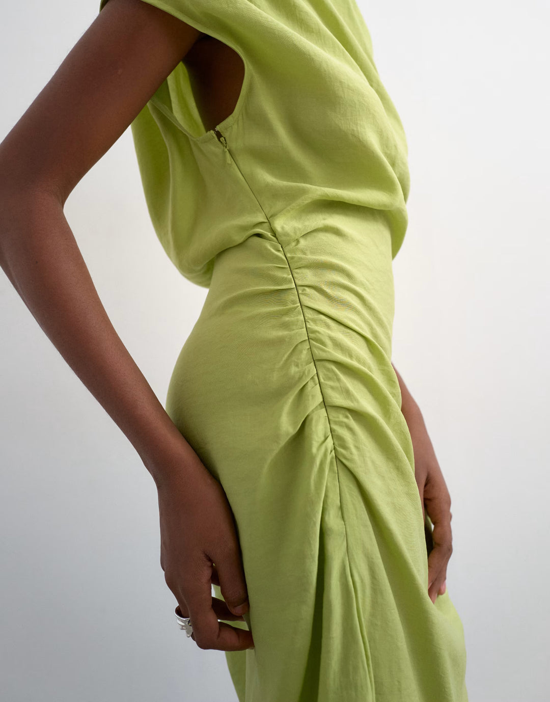 Rochie maxi TOPSHOP, verde