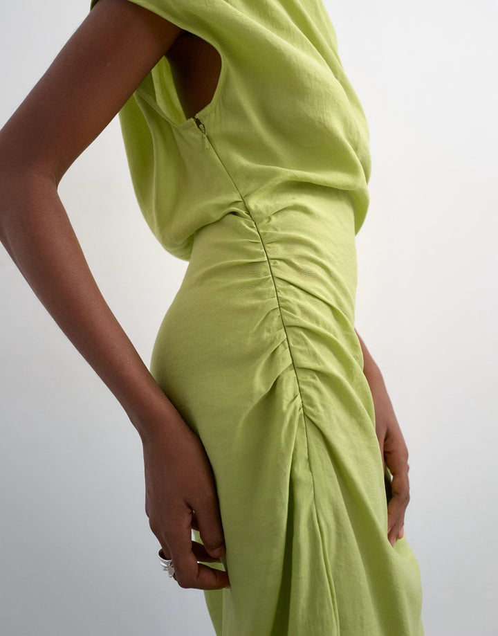 Rochie maxi TOPSHOP, verde