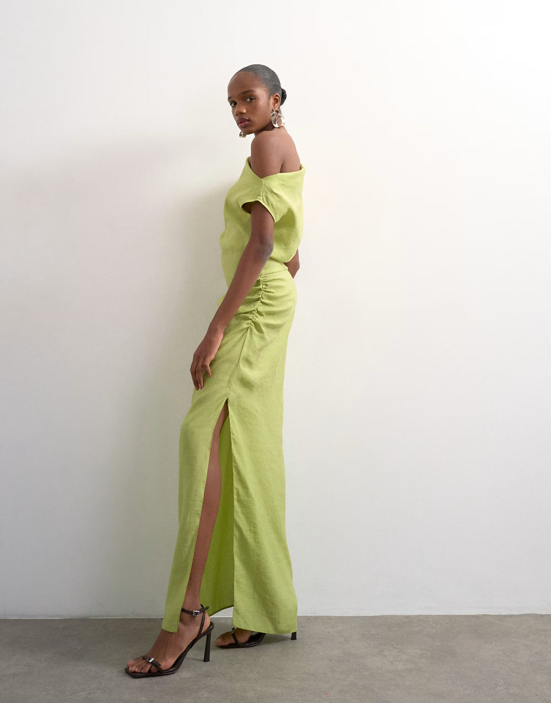 Rochie maxi TOPSHOP, verde