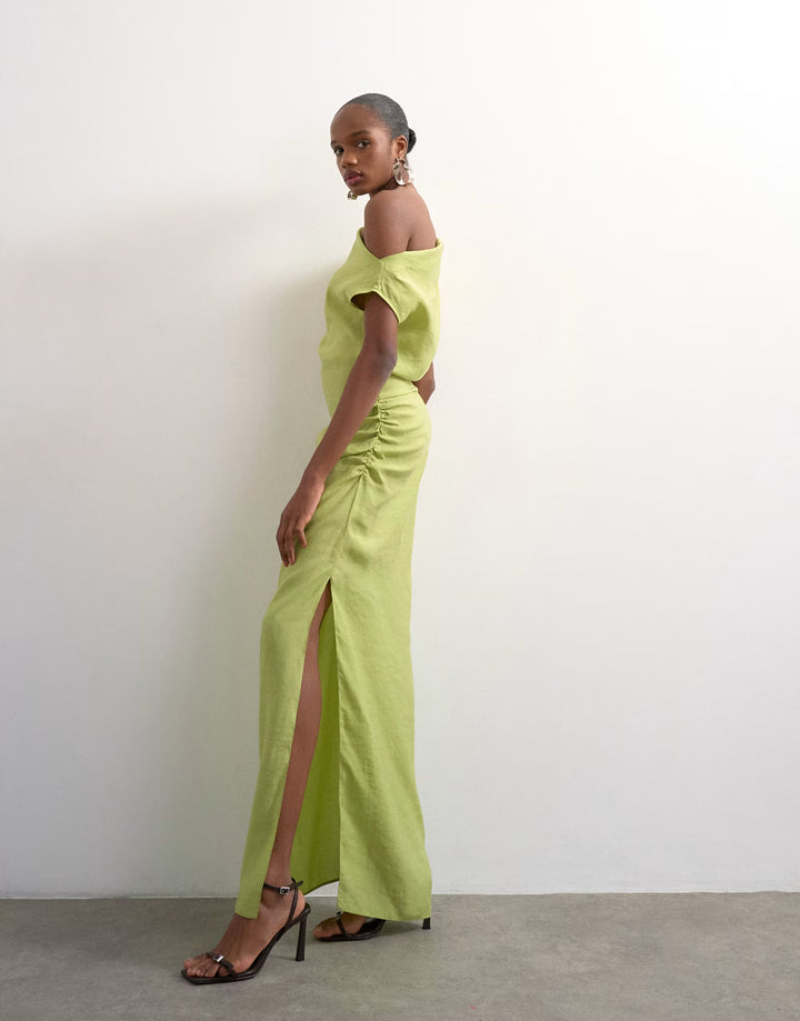 Rochie maxi TOPSHOP, verde