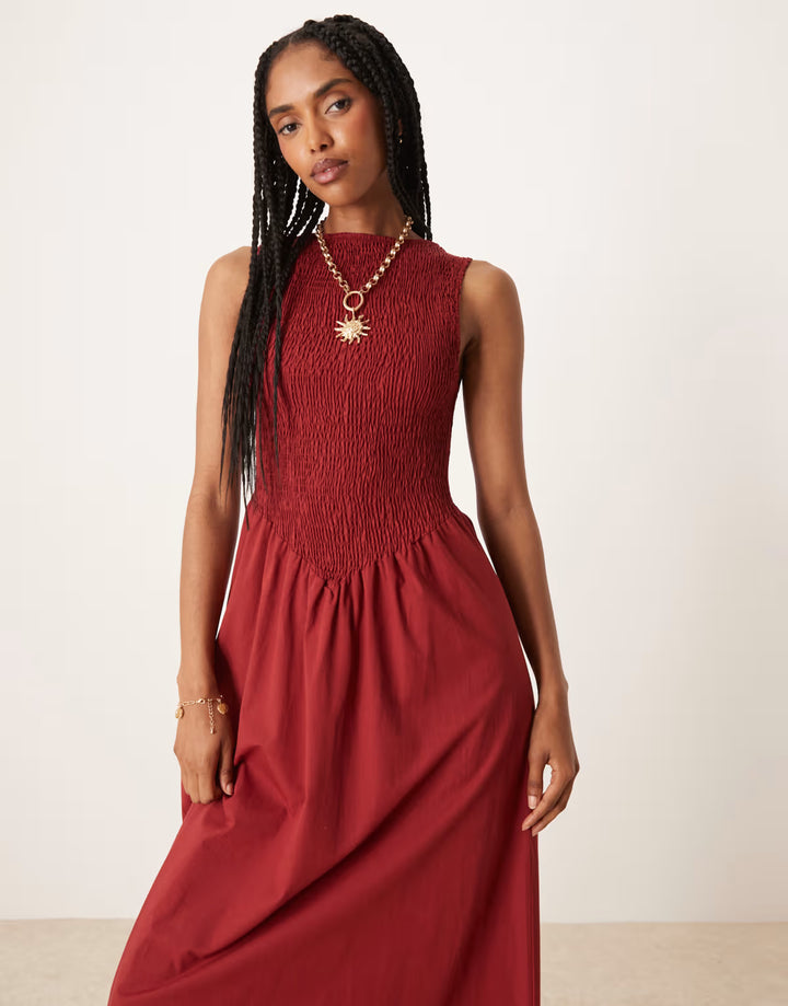 Rochie maxi ASOS, cărămiziu