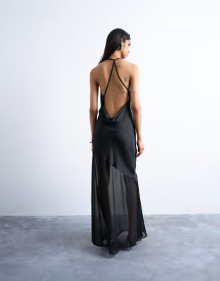 Rochie maxi ASOS, negru