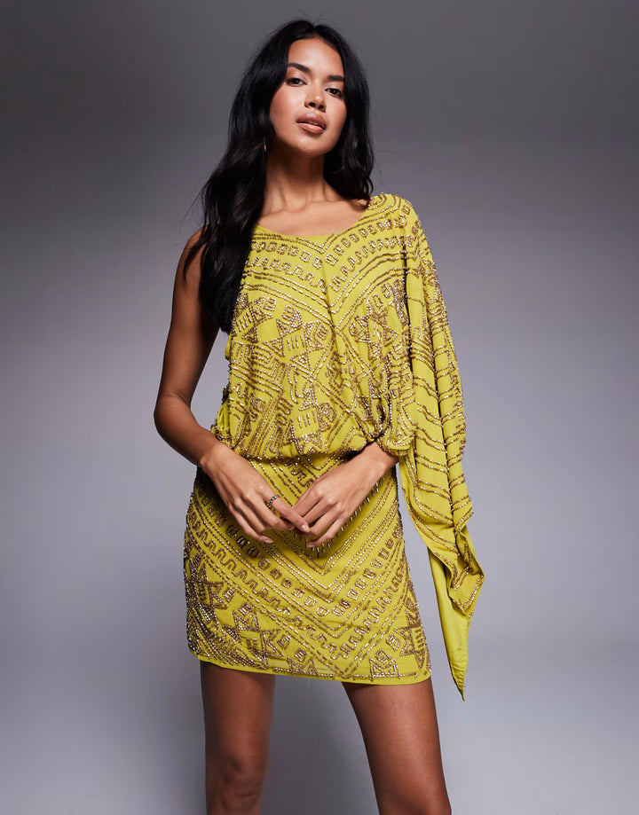 Rochie de ocazie Asos, verde